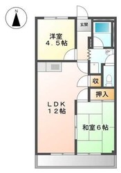 サンハイツ半城土の物件間取画像